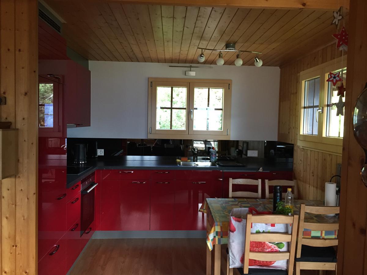 Ferienwohnung Im Chalet Firn - Og Bürchen Dış mekan fotoğraf